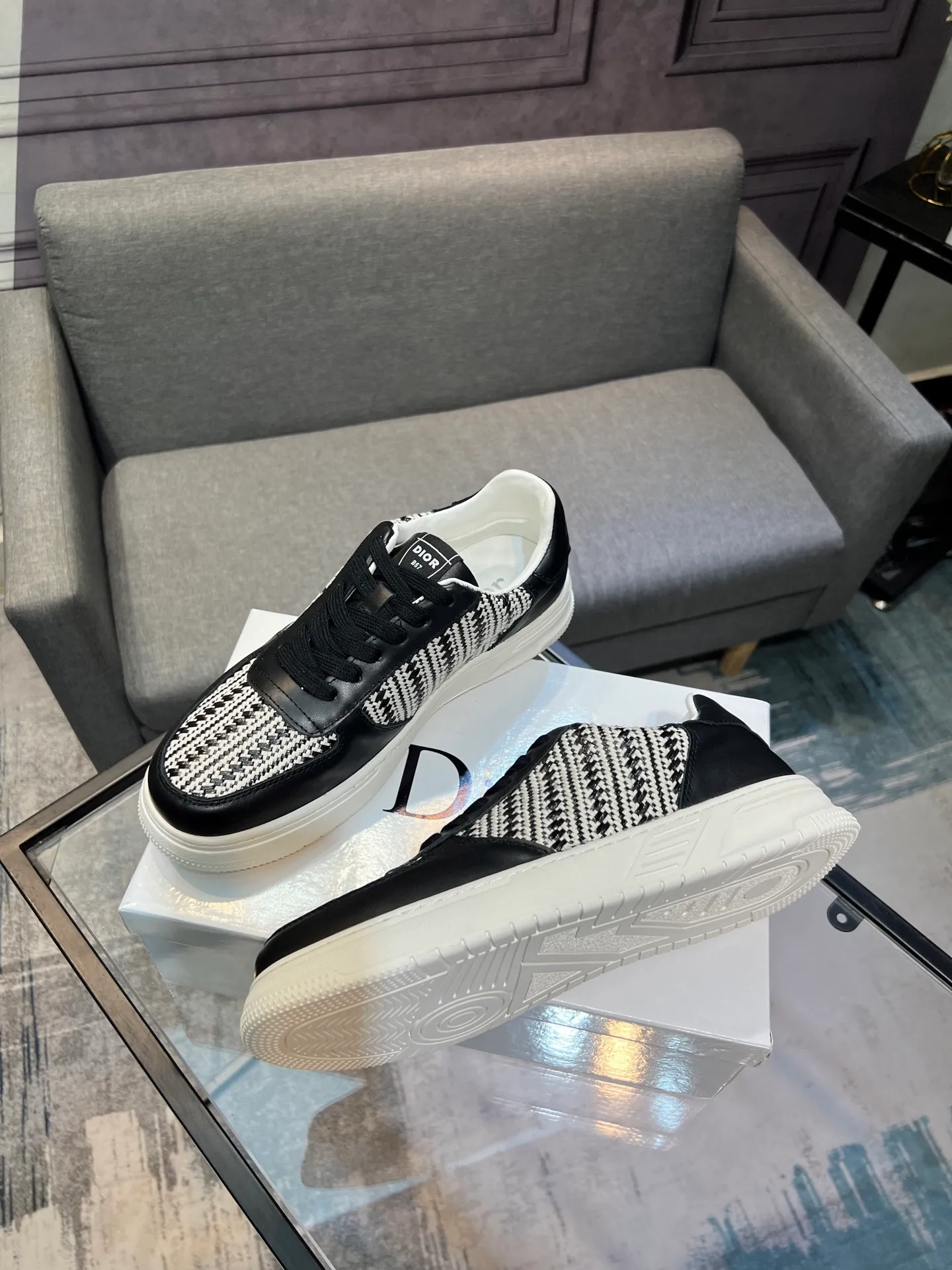 Men's Men's Shoes 💰400 [Dior] Spring and Autumn New Style 🙈Original Reissue! Reproduced from the original 💯, the workmanship is top-notch, 💪💪💪 cowhide leather upper ➕ genuine leather feet, 👻 suitable for all kinds of travel! Number of yards 38-44